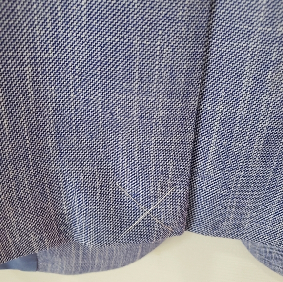 Ann Taylor Cutaway Blazer in Cross Weave Blue Size 4 NWT - Picture 12 of 15